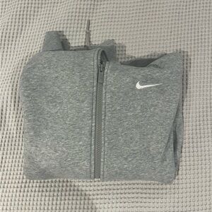 Nike Light Gray Full-Zip Hoodie